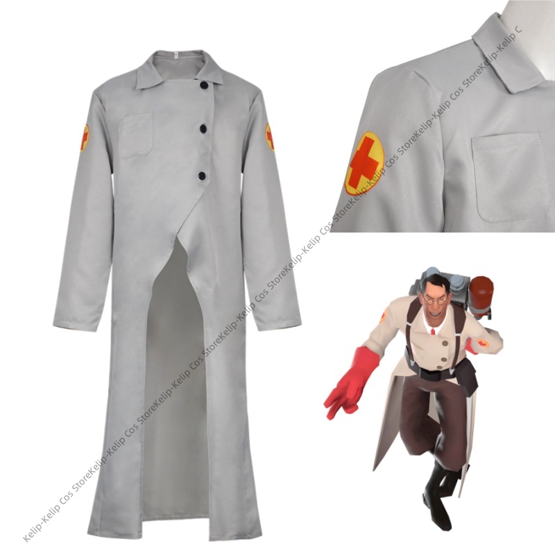 TF2 Medic Cosplay Costumes RED - Medical Lab Units recension och pris