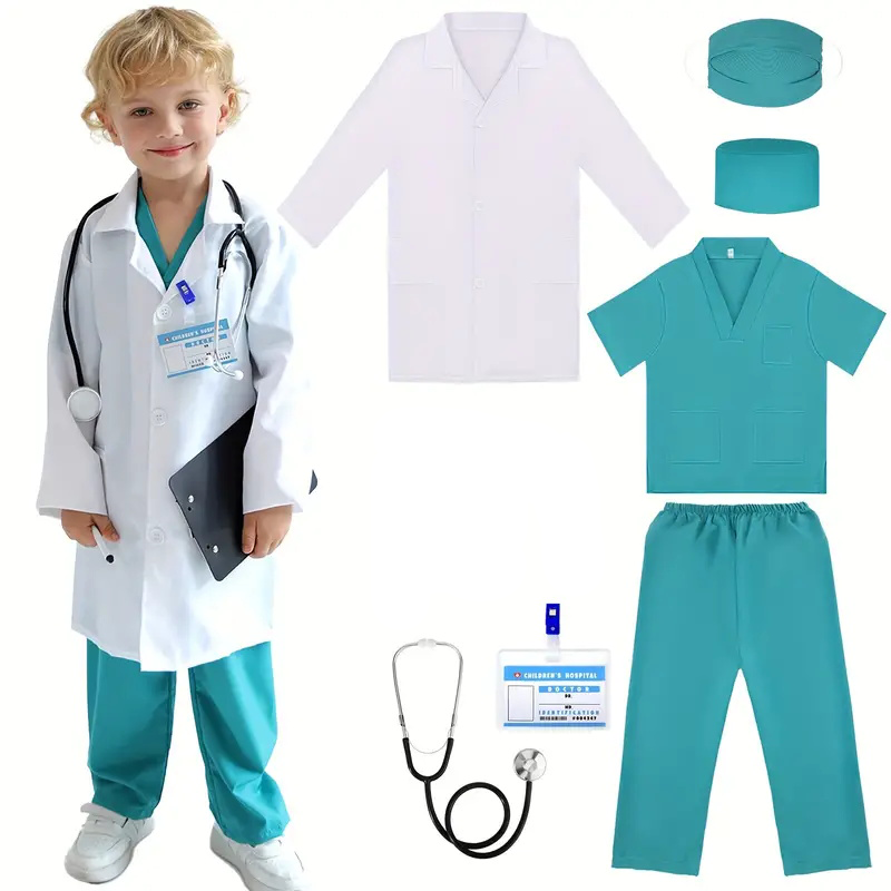 7PCS Kids Doctor Nurse Cosplay - Medical Lab Units recension och pris