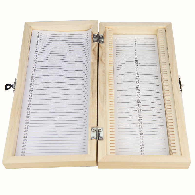 25/50/100pcs Wooden Microscope - Pathology Slide Storage recension och pris