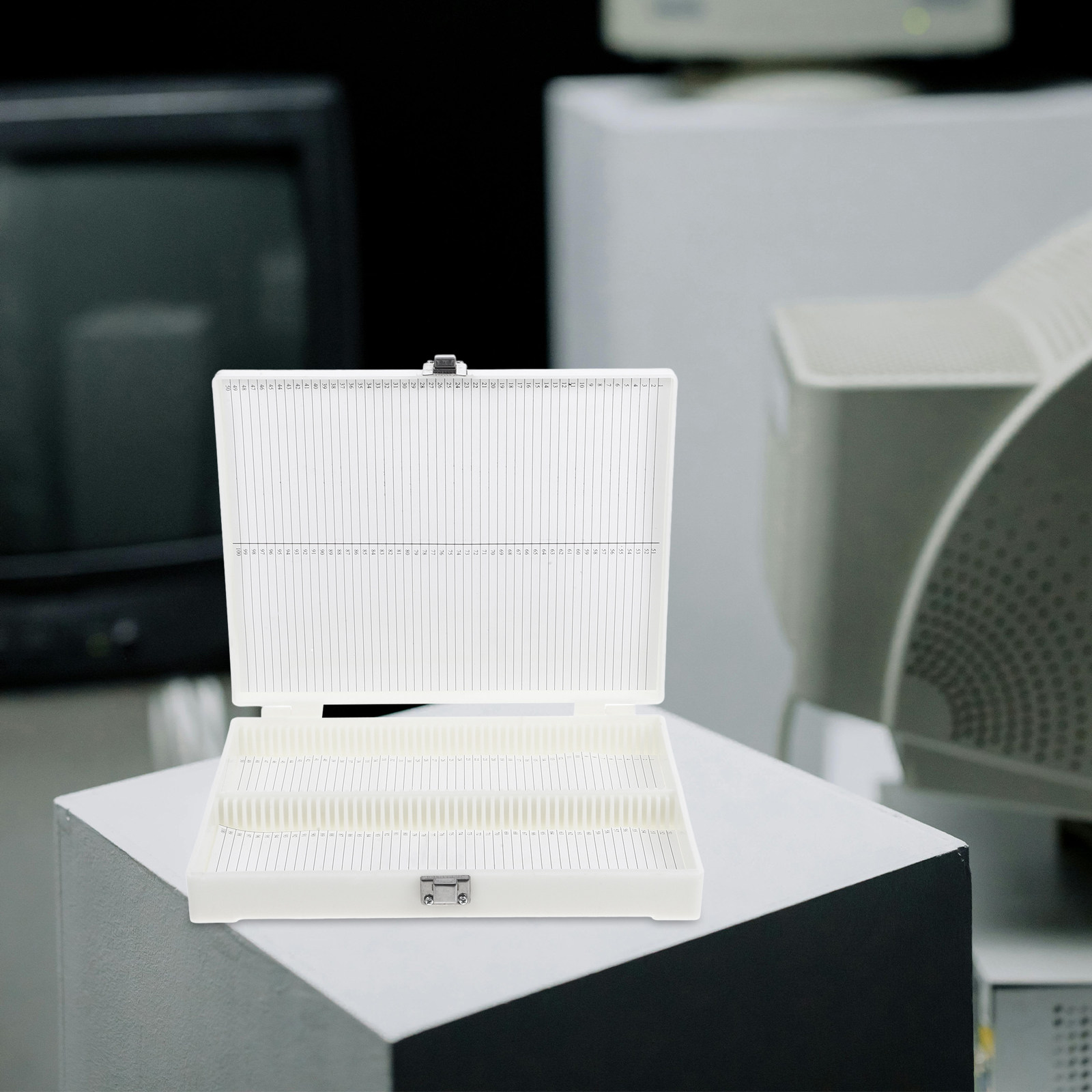 Microscope 100-Slot Specimen S - Pathology Slide Storage recension och pris